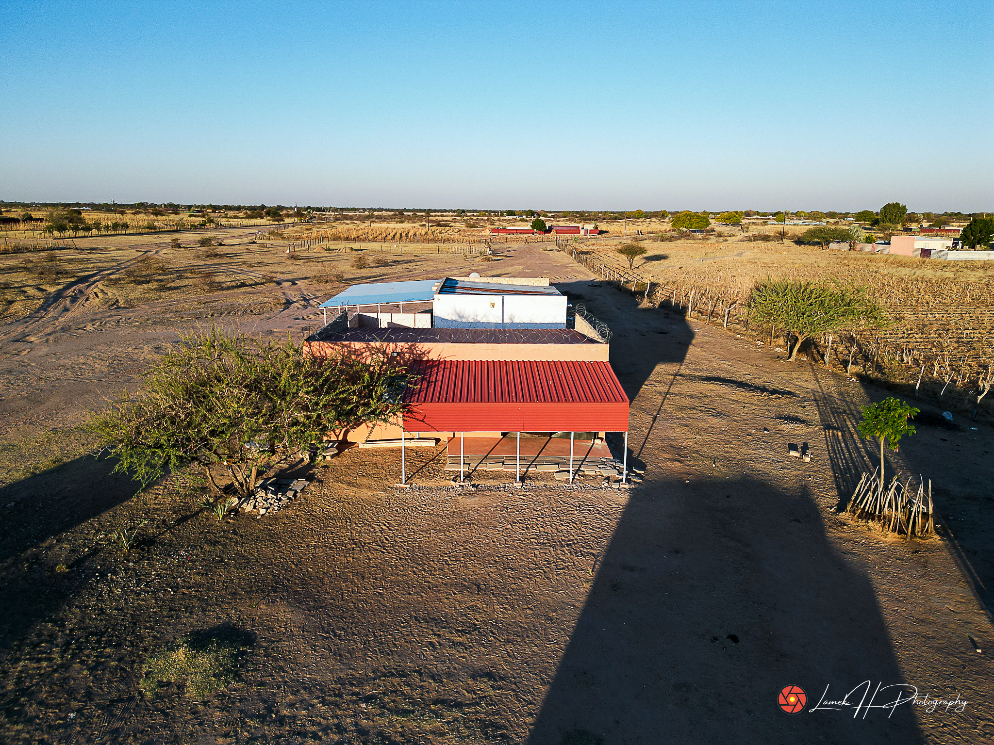 Crystal-clear aerial view of Swakopmund beach and ocean waves